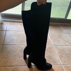 Stuart Weitzman Suede-over the knee boots